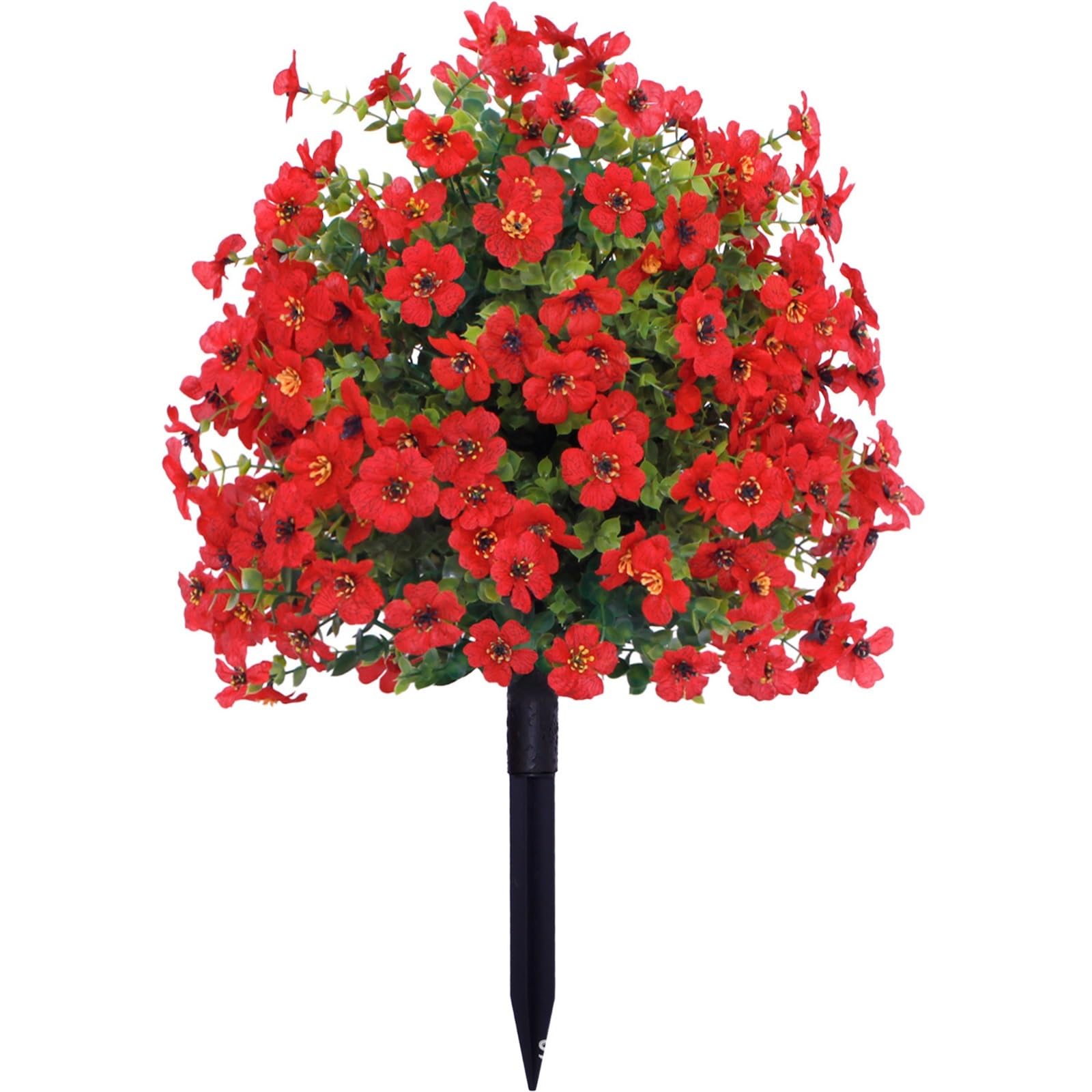 Wbcdxcbb Red Simulated Flowers, Violets, Ground Studs, Home, Courtyard, Garden Decoration 1Pcs(Red)