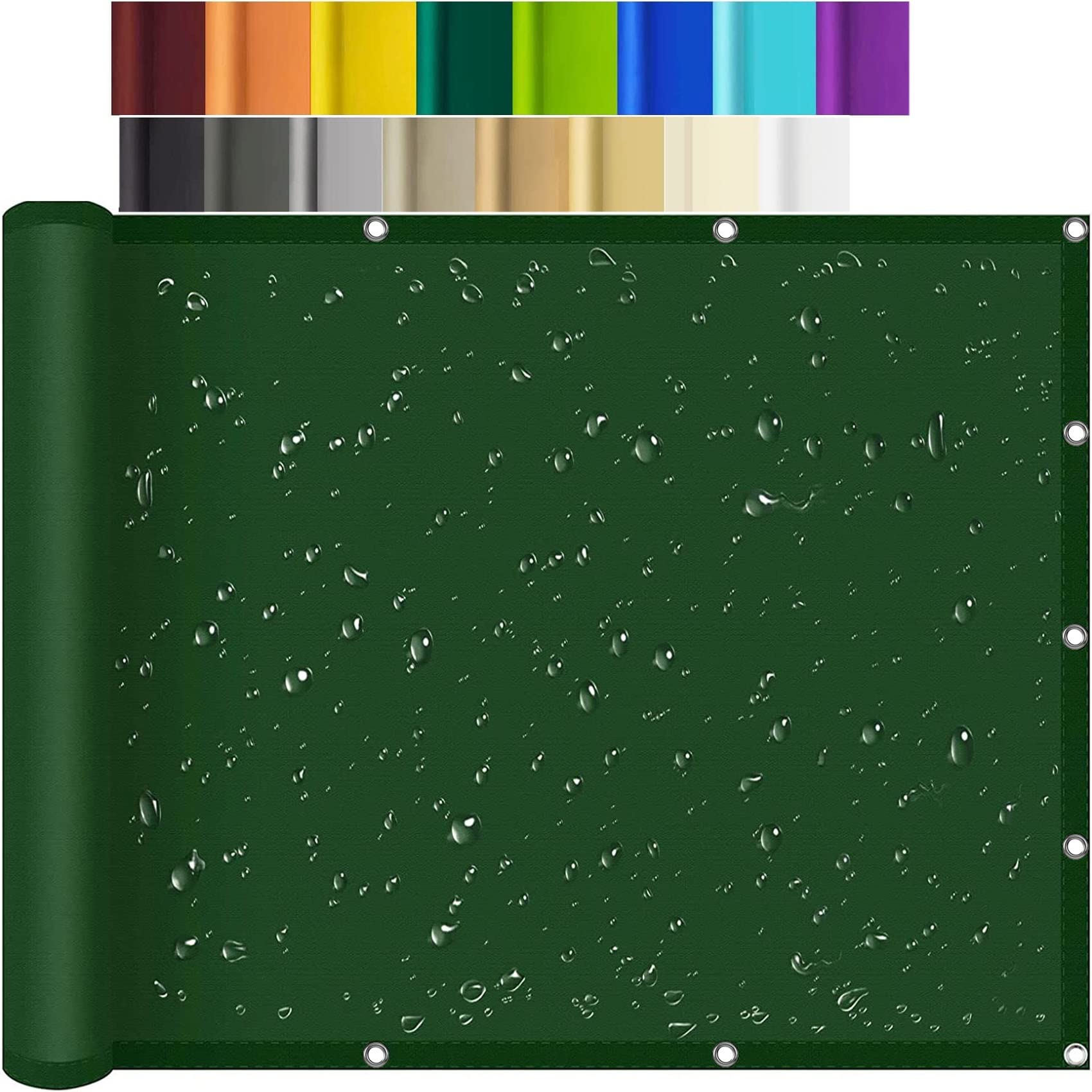 Voile d'ombrage serre et couverture végétale 1.2 x 1.2 m vert foncé