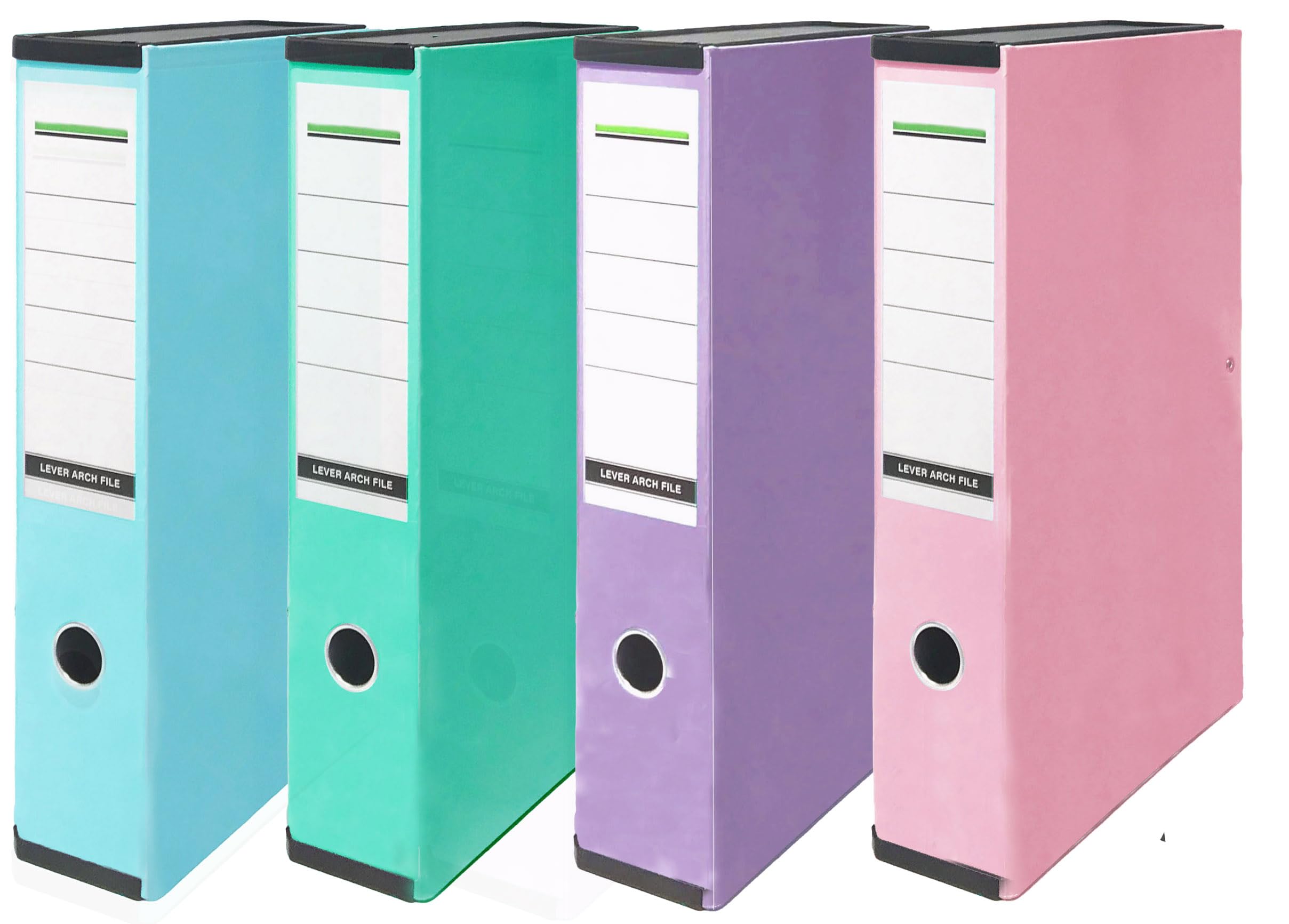 NOBEL Strong Premium Quality Pastel Box Files A4 Foolscap Size (Assorted Pastel)