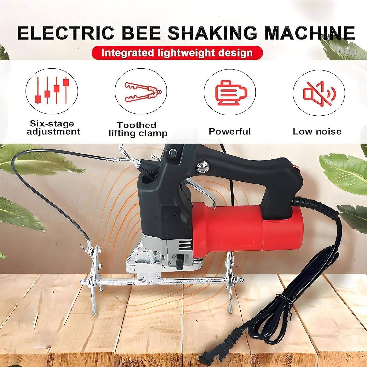 Elektrische Imkerei-Rahmen-Clip, schnurloser Bienen-Shaker für Honigernte, Kamminspektion und Ersatz, effizientes Werkzeug für Imker