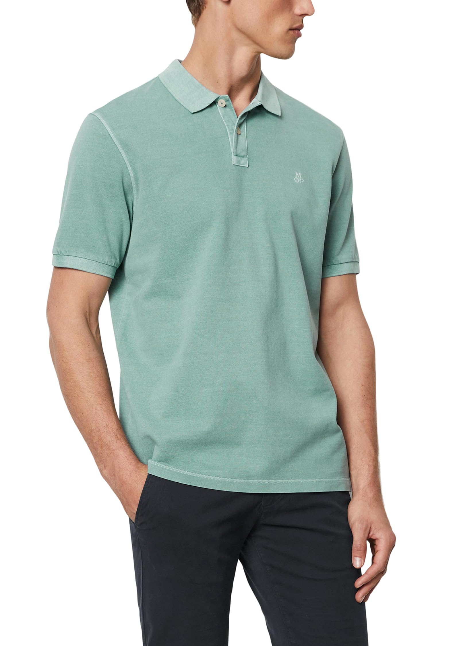 Marc OPolo Men's Short-Sleeved Polo Shirt Made of Organic Cotton Classic