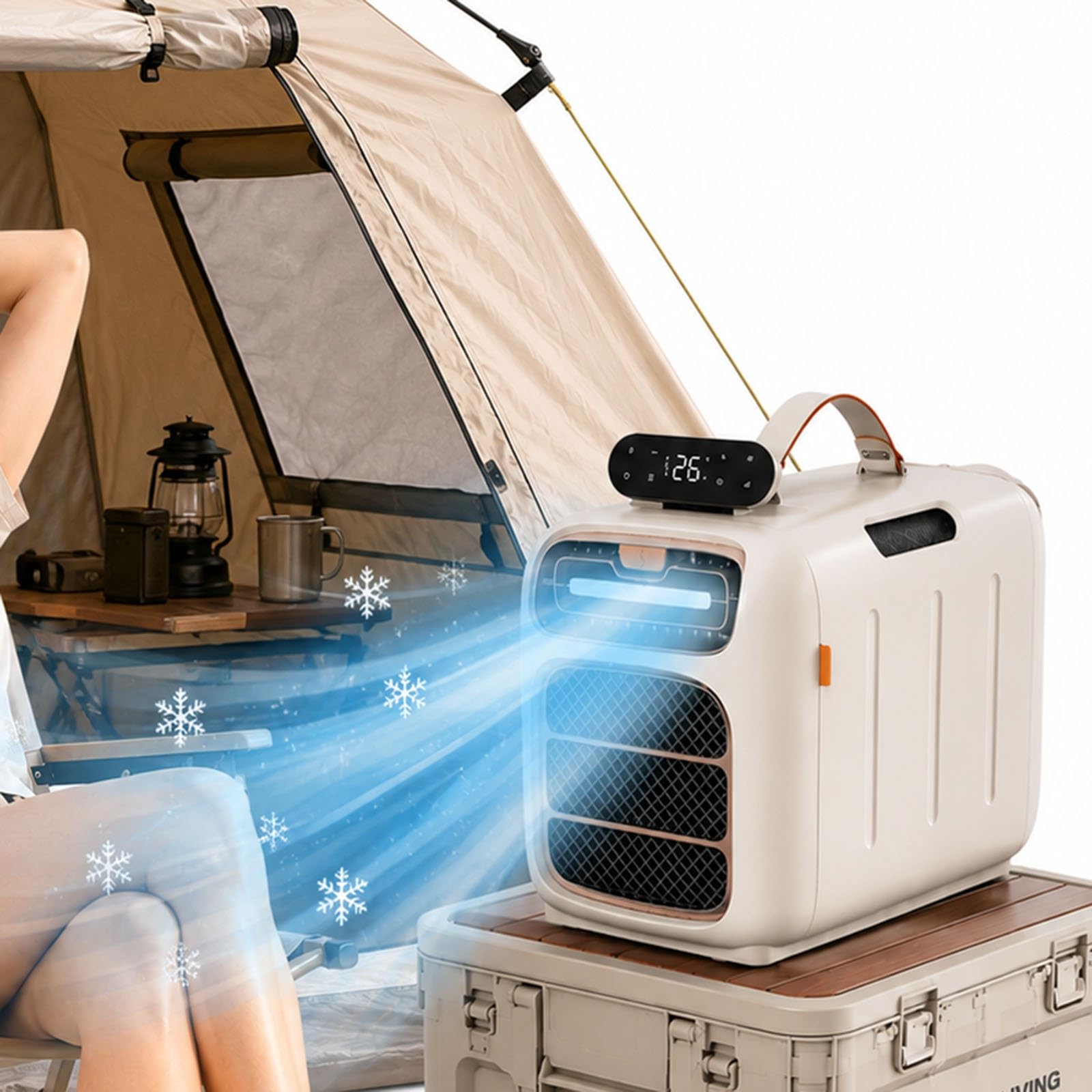3in1 Compact Air Conditioner, 4700 BTU Portable Air Conditioning Unit with Cool, Dry, Fan and Sleep Modes, 3 Speeds, Adjustable Timer and Remote for RV, Tent, Bedroom and Office