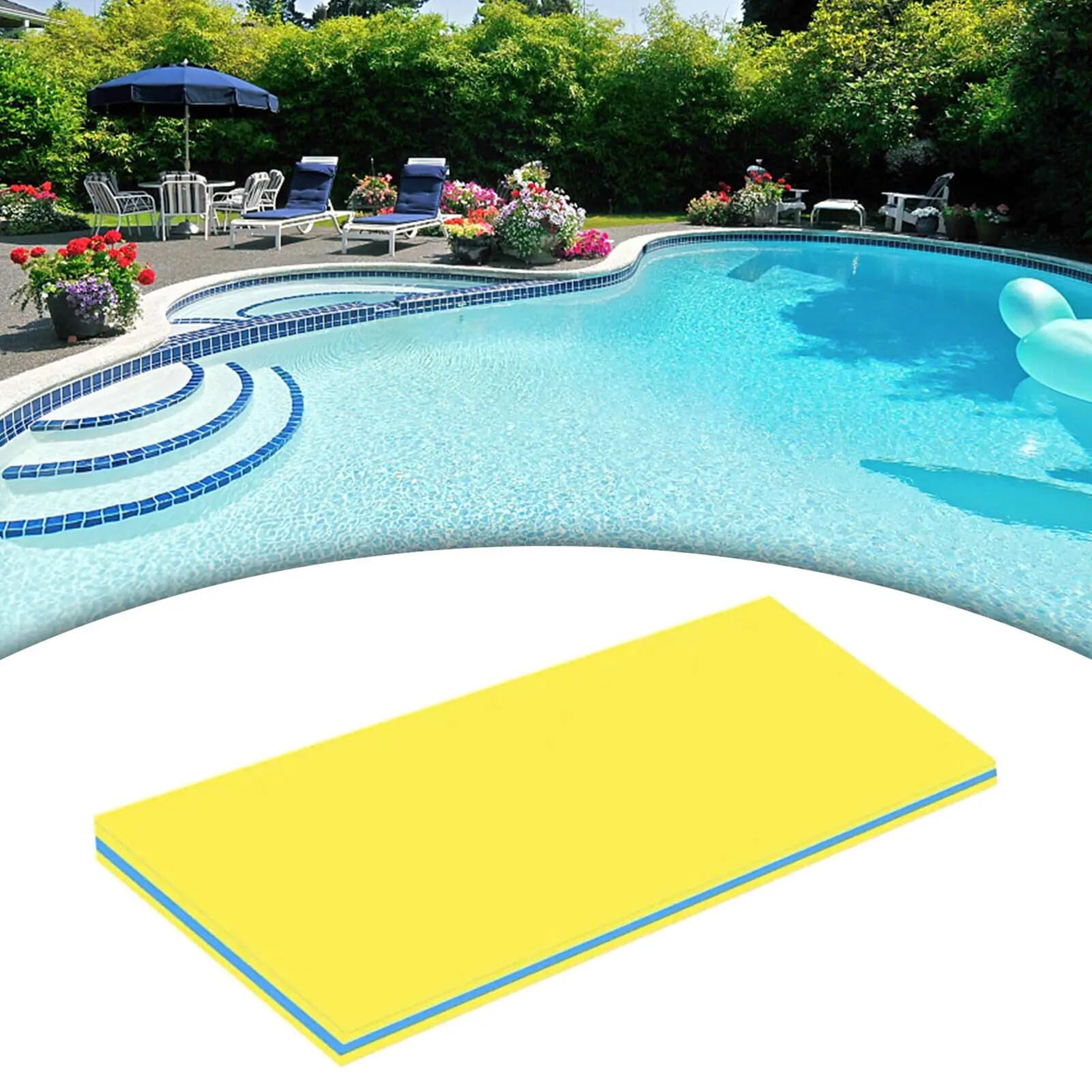 Matelas en mousse de natation enroulable et grand tapis de lac