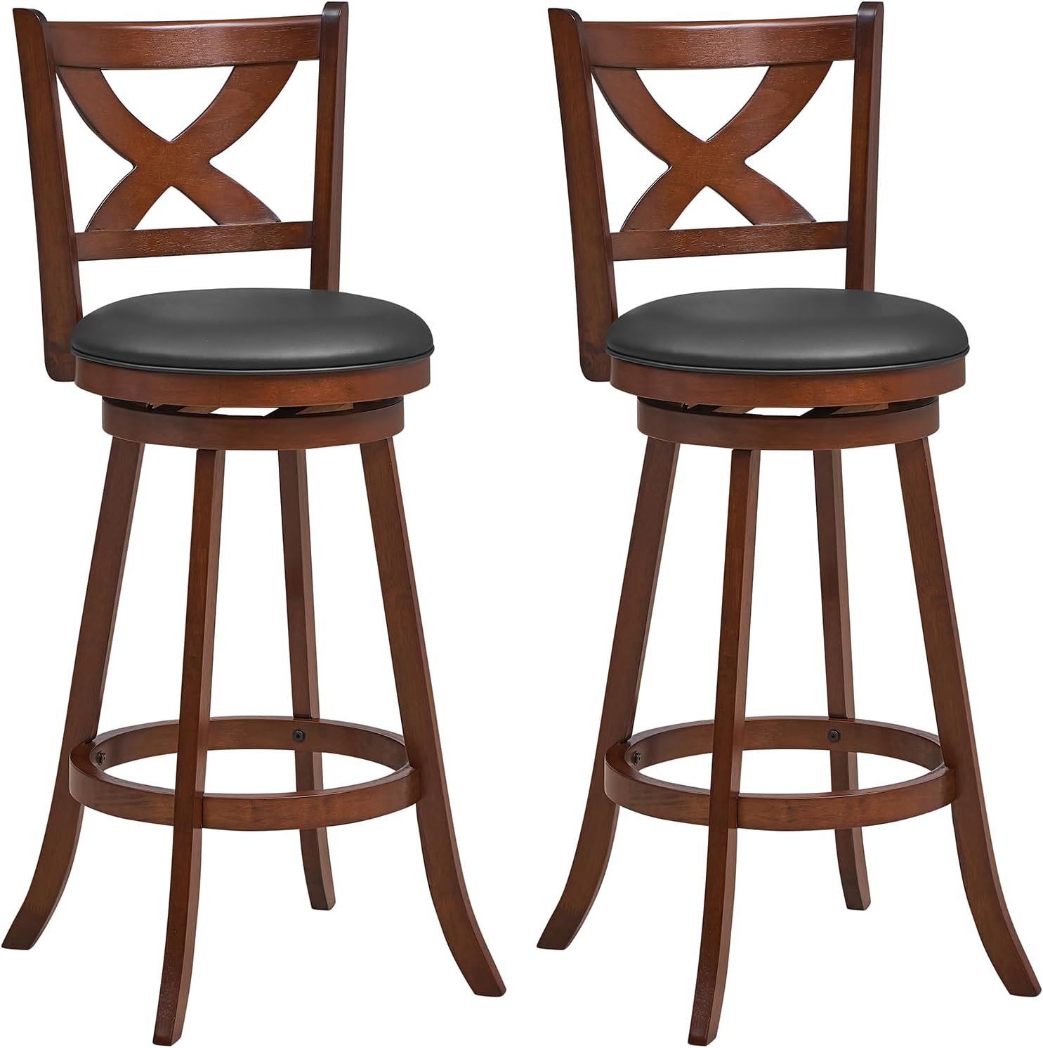 COSTWAY Bar Stools Set of 2, 30 Inch Classic Bar Height