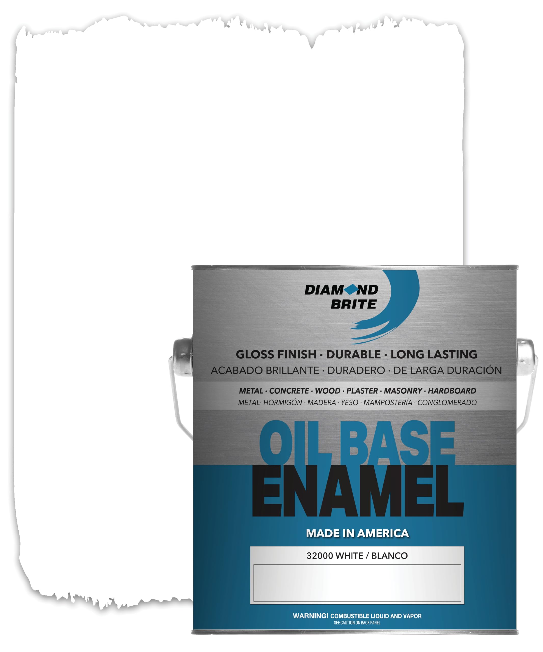 Diamond Brite Oil Based Enamel Paint White Gallon