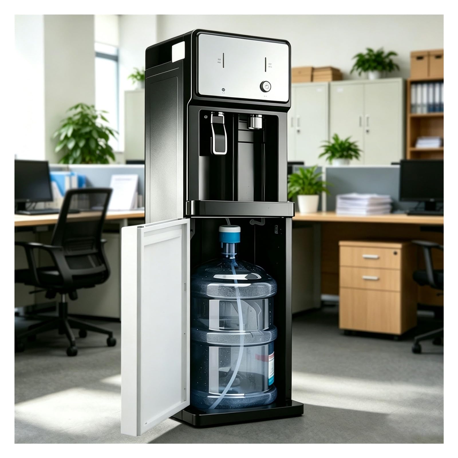 Dispensador De Agua para Garrafas,Maquina De Agua Fria Y Caliente,Fuente De Agua De Pie Carga Inferior,3 Configuraciones Temperatura,para El Hogar Café Té Bar Dormitorio