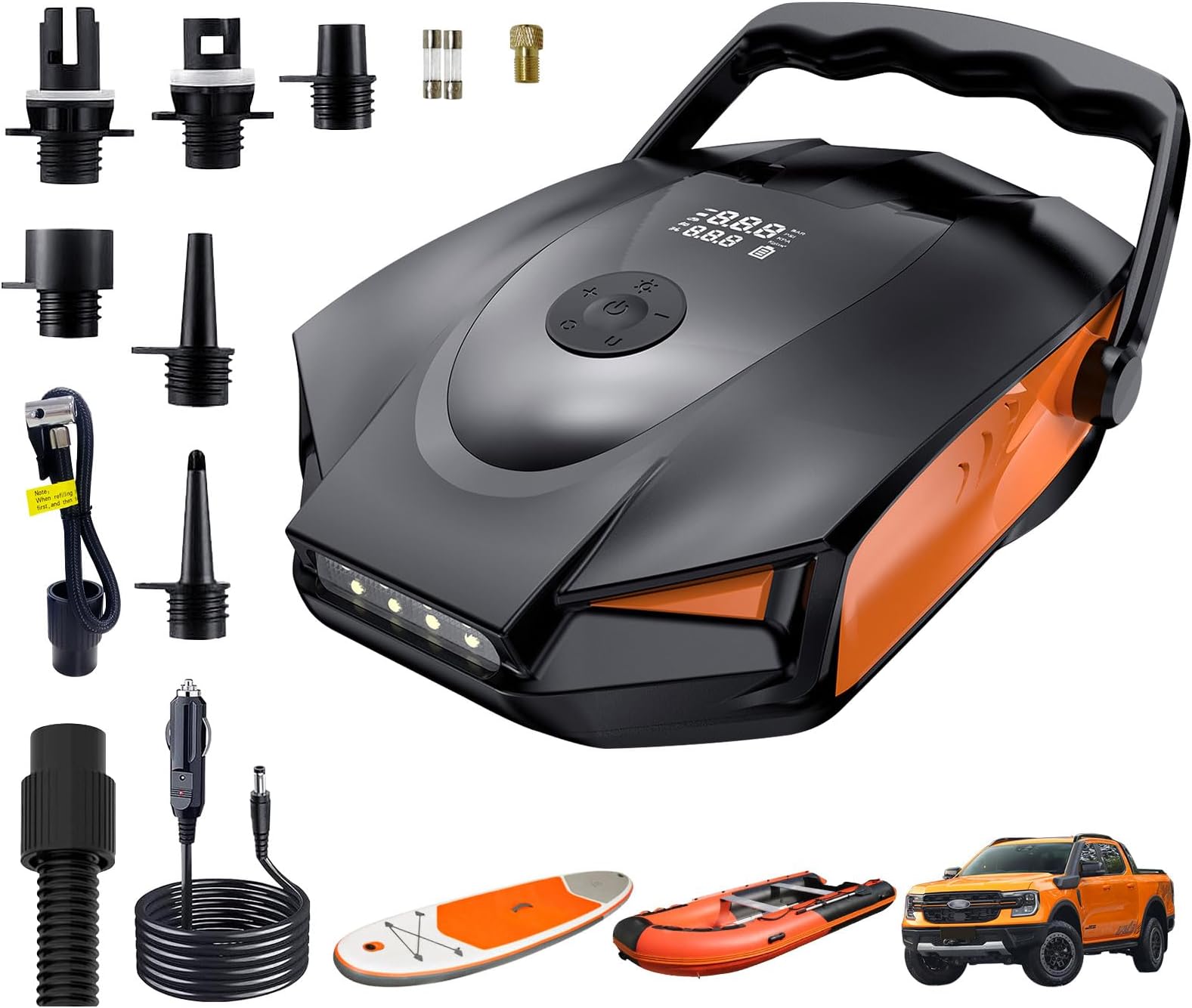 Pompe électrique Gonfleur SereneLife SLPUMP20 - Rapide, Pour Paddle, Matelas, Jouets