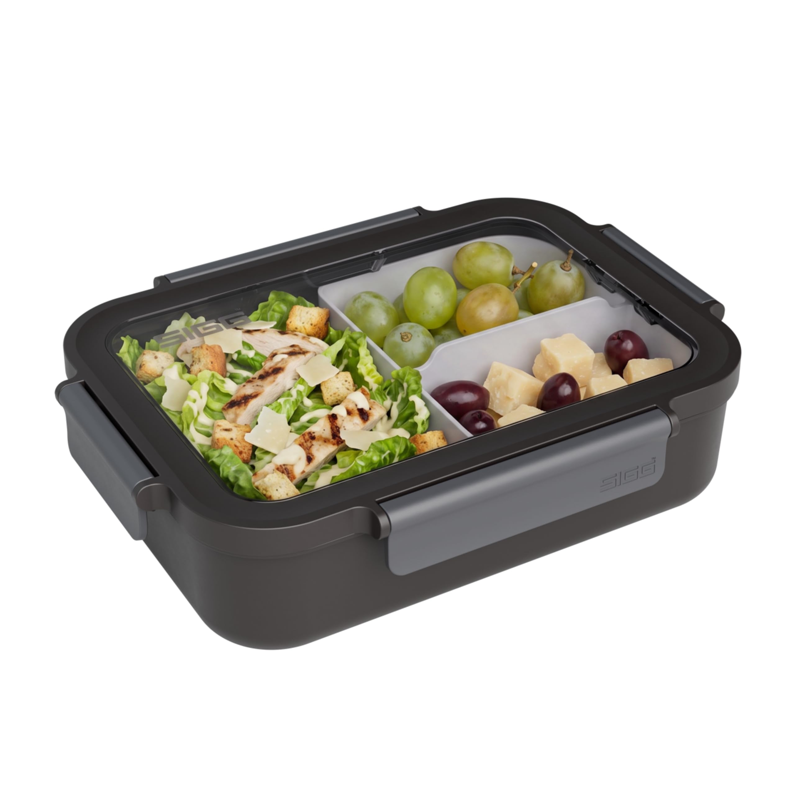 SIGG Nimo boîte à déjeuner 1l anthracite lunch box légère et séparateur 2 en 1