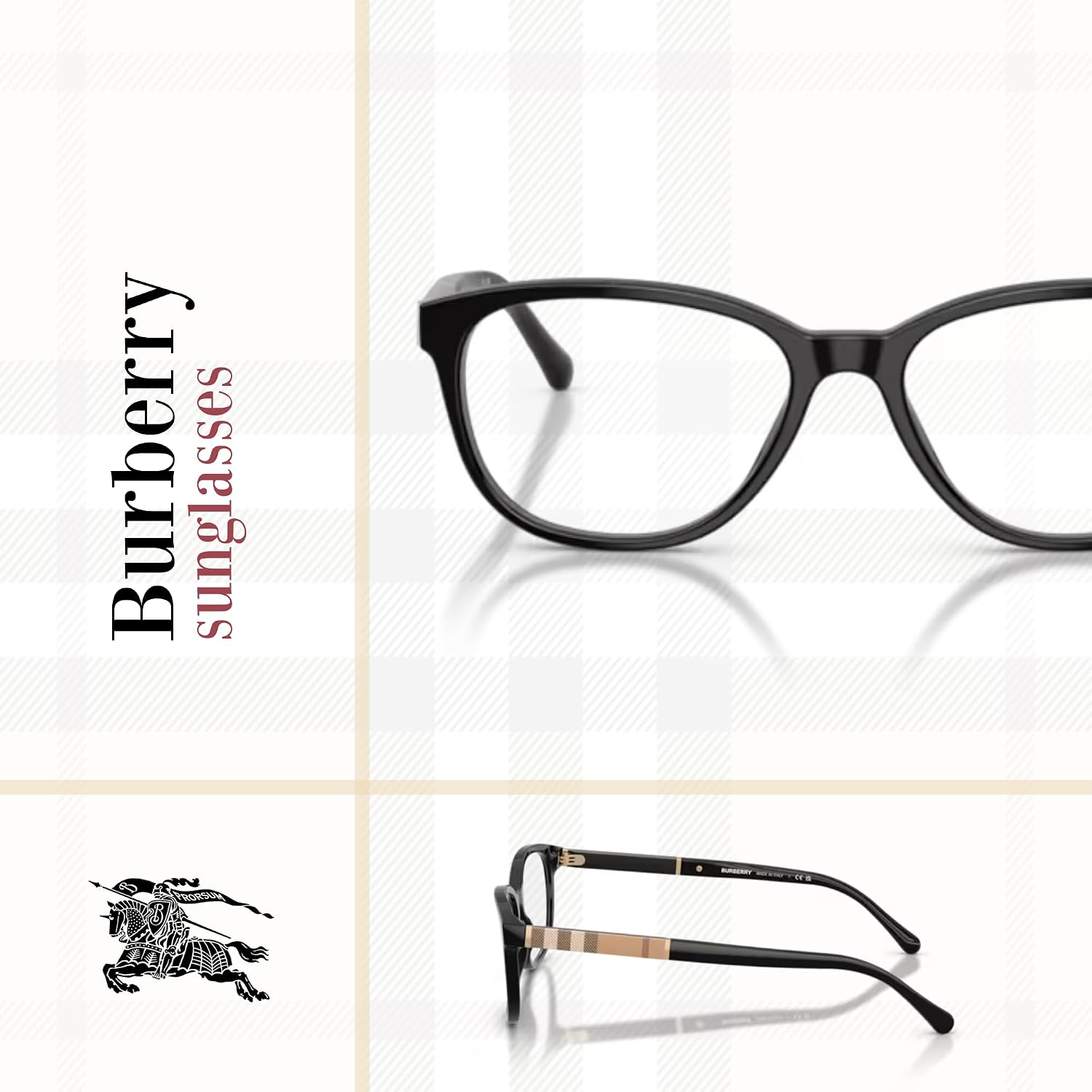 BURBERRY BE2172 Square Eyeglasses For Men For Women +BUNDLE with ACCESSORY EYEWEAR KIT