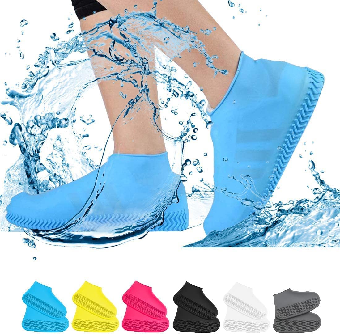 DOCTOR EXTRA SOFT Silicone Waterproof Shoe Covers Rain Socks, Reusable Non-Slip Shoes Boots Shoes Covers Overshoe for Indoor, Rain, Snow, Grassland. Shoes for Men & Women & Children SH-01