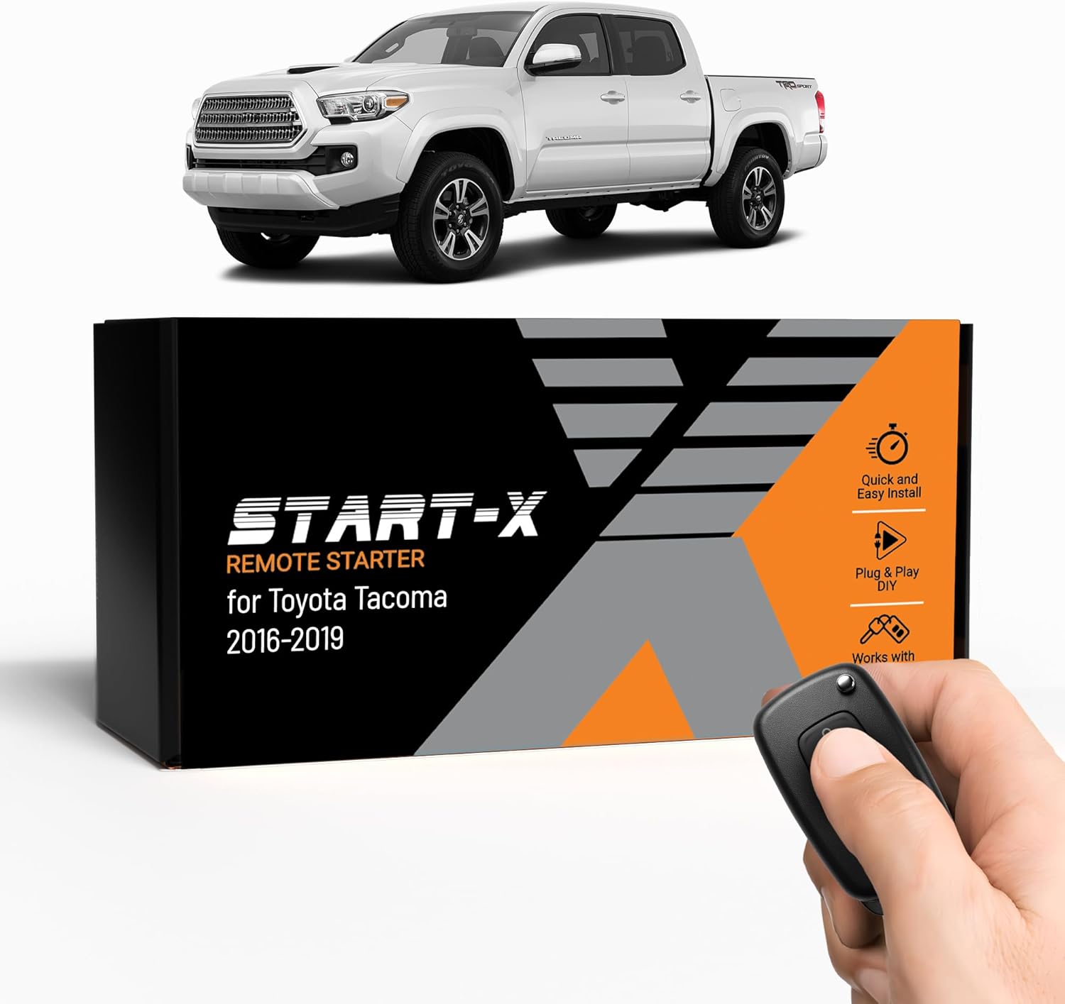 Start-X Remote Starter Kit for Toyota Tacoma (2016, 2017, 2018, 2019) Trucks with Push to Start Ignition | Use Your OEM Key Fob | Easy Plug and Play Install