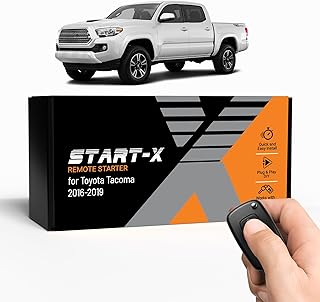Start-X Remote Starter Kit for Toyota Tacoma (2016, 2017, 2018, 2019) Trucks | Push-to-Start Engine Vehicles | Plug N Play | 3X Lock to Remote Start | Zero Wire Splicing