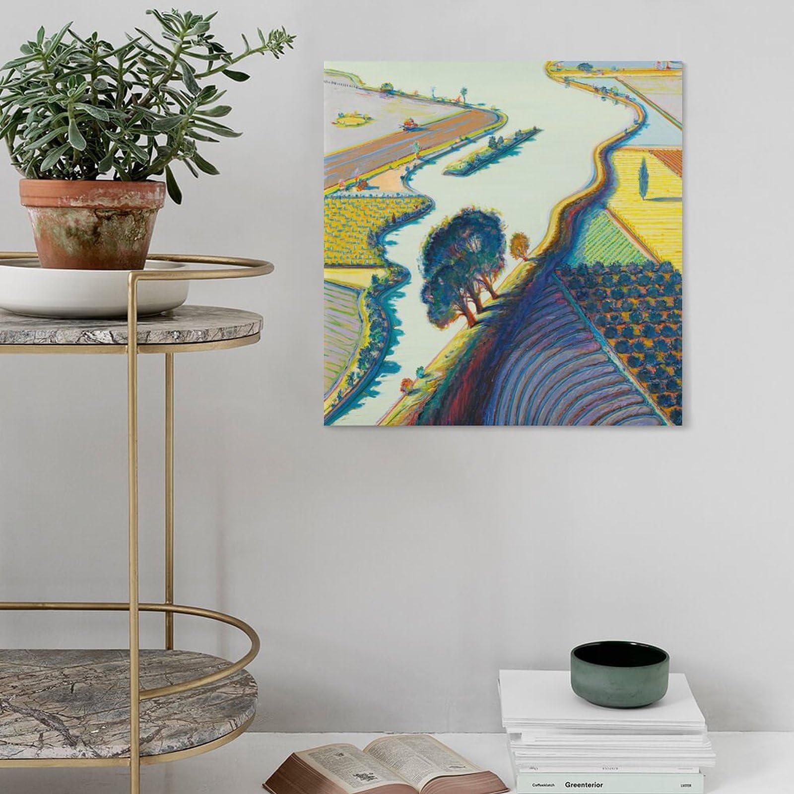 Amazon.com: Wayne Thiebaud Art Prints《Landscape》wall Art Poster