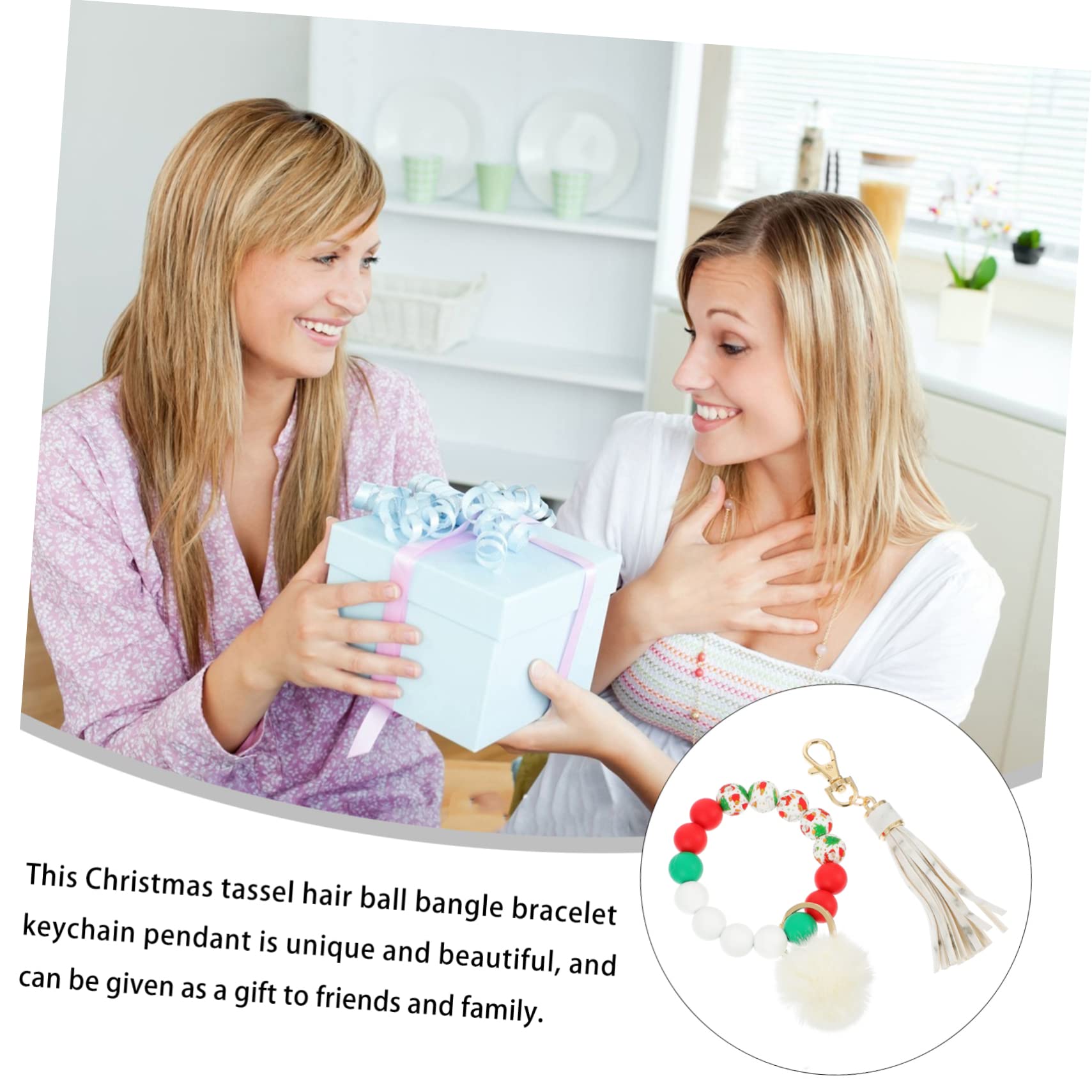 SOIMISS 6stücke Kreativer Quaste Schlüsselanhänger Mit Tassel Und Bommel Dekoratives Weihnachts-accessoire Für Handtaschen Schlüsselbund Und Für Frauen