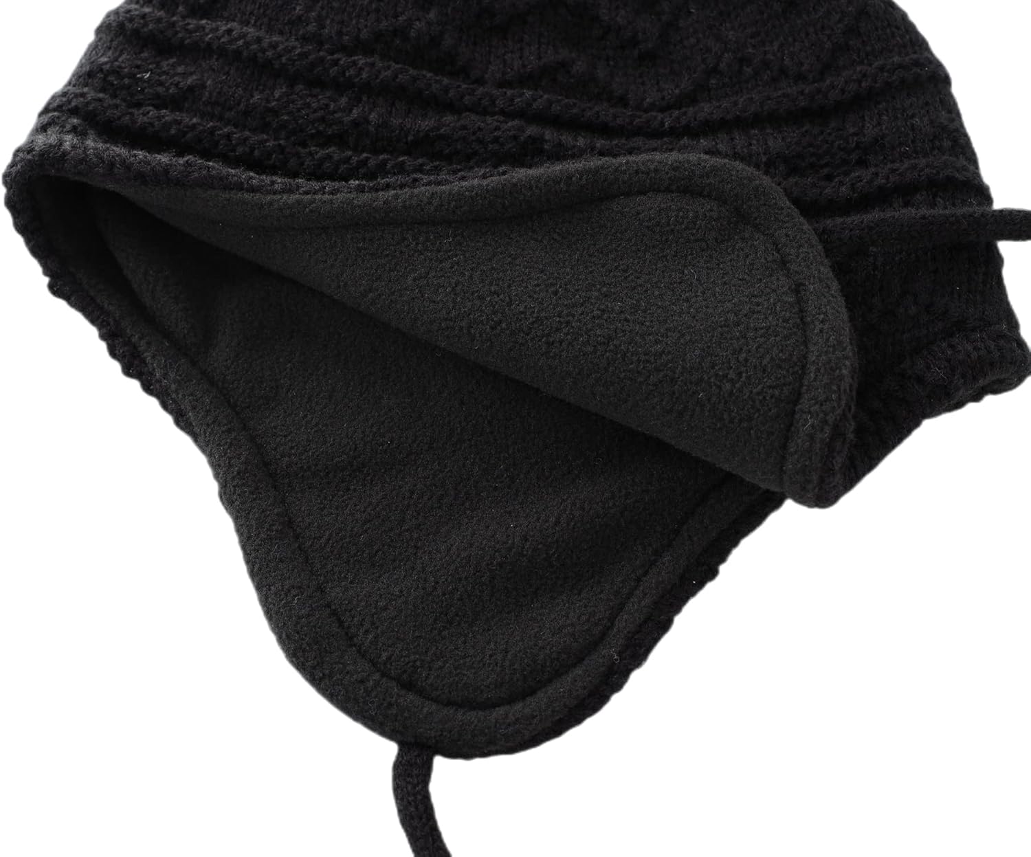 Connectyle Toddler Boys Girls Beanie Hat Fleece Lined Knit Kids Hat with Ear Flaps Warm Winter Hat Acrylic Watch Hat - Image 6