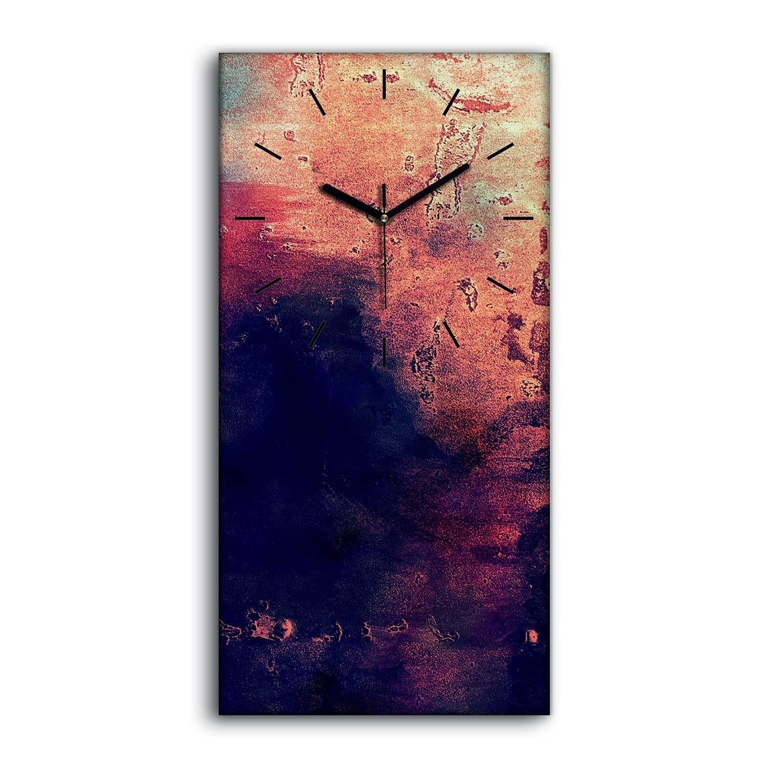 Horloge sur toile art abstrait décoration murale moderne de salon