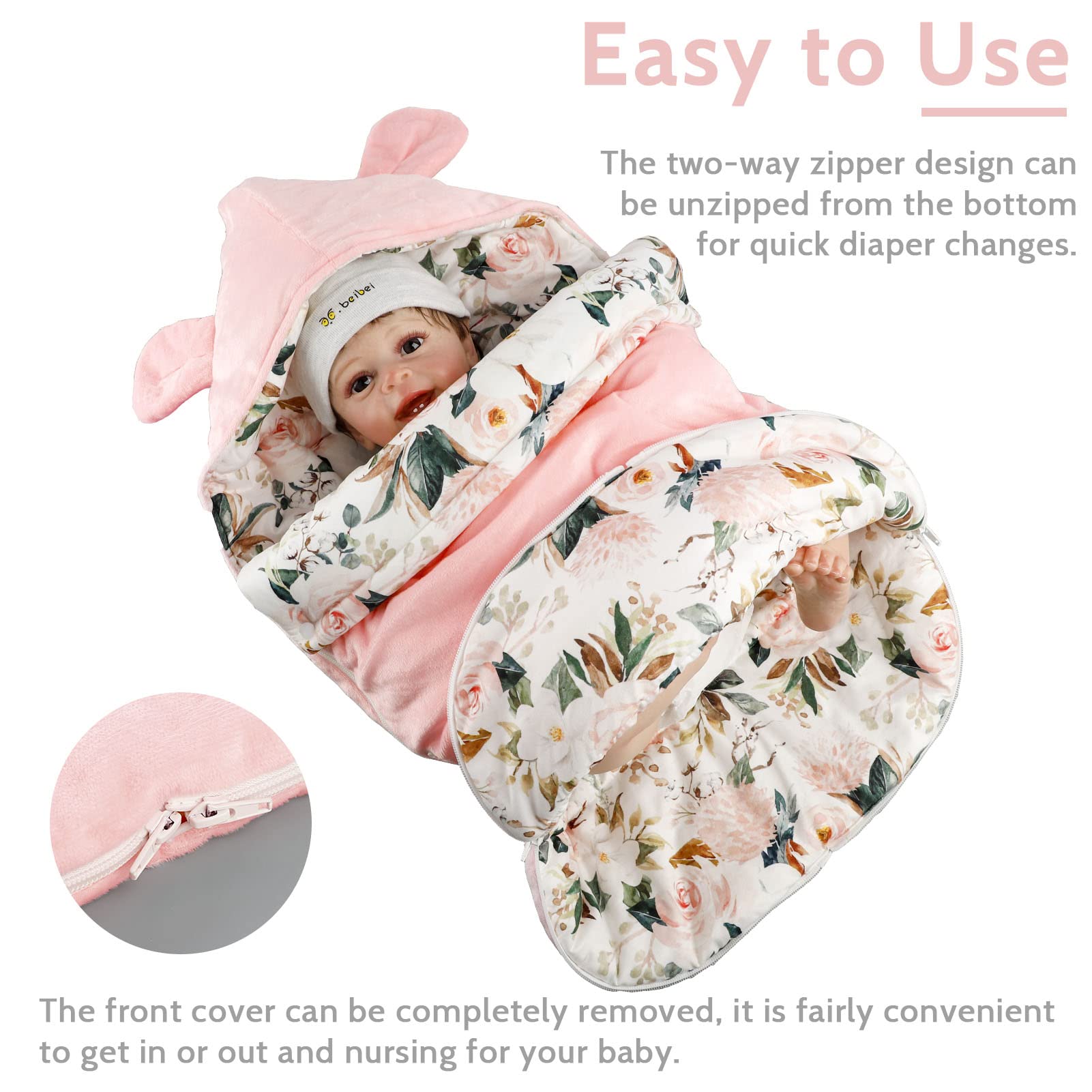 Car Seat Travel Bag TSAYAWA Winter Baby Infant Car Seat Cover