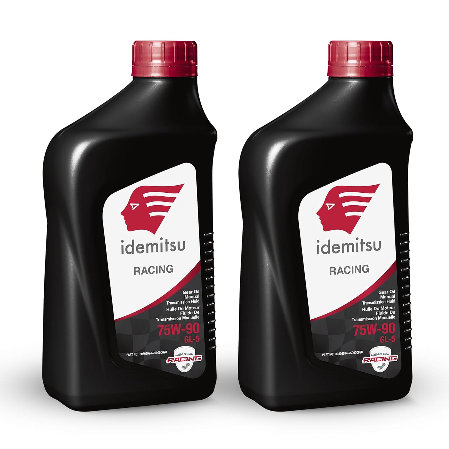Idemitsu Full Synthetic Racing 75W-90 Gear Oil – 1 Quart, Pack of 2 | High-Performance Gearbox Oil for Extreme Conditions