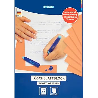 Stylex 29269 Blotter Pad A4 Blotting Paper 20 Sheets