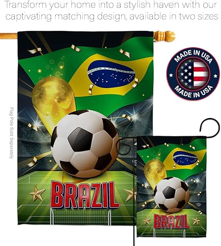 Miniatura 4 de Tapiz brasileño para decoración del hogar, decoración del hogar, patio, césped, porche, decoración de habitación, pequeñas banderas al aire libre,