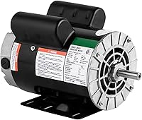 EscoSunshine SPL 5HP Air Compressor Motor 184T Frame 3450RPM 230V Dual CW/CCW 7/8" Keyed Shaft Heavy Duty Replacement