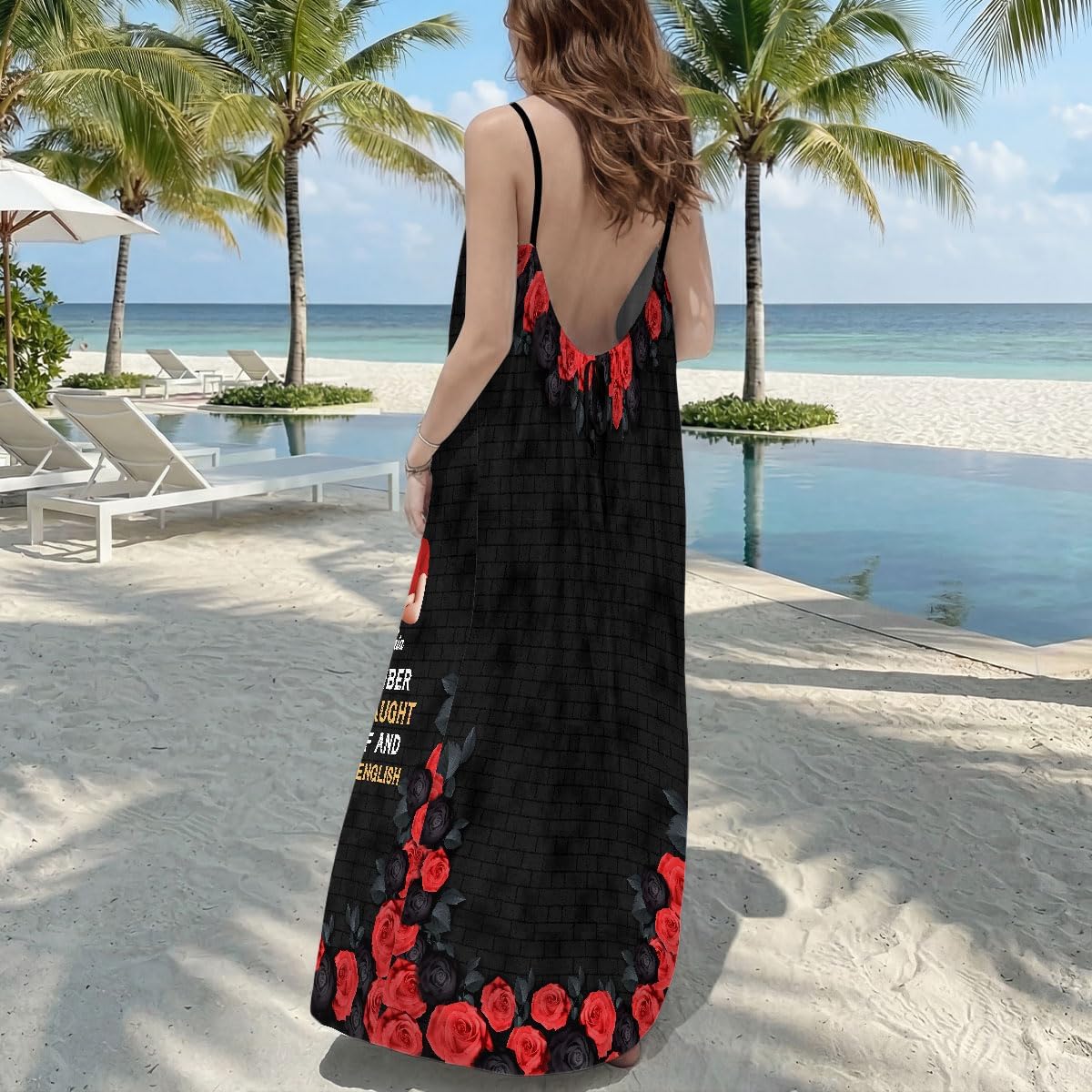 Joymade Personalized Backless Cami Maxi Dress