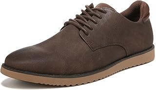 Dr.Scholl's SHOES Dr. Scholl's Shoes Men's Sync Plain Toe Dress Casual Oxford, Brown/Brown Smooth, 12