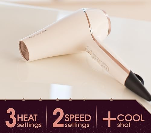 Miniatura 4 de Secadora de cabello Remington Pro Series AC9140P T, Studio Thermaluxe, con cable que no se enreda, más concentrador y clips de seccionamiento,