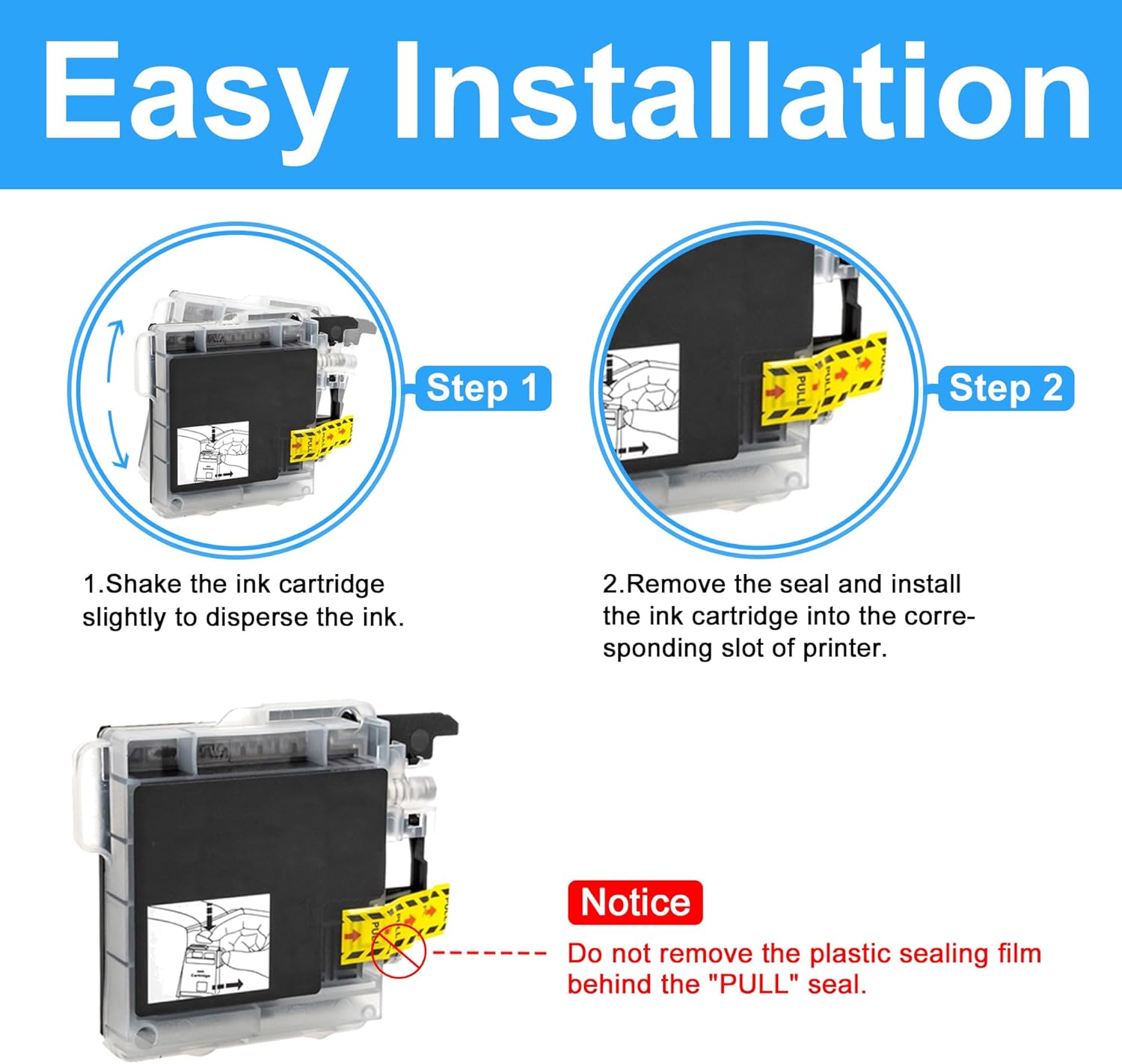 LCL Compatible Ink Cartridge Replacement for Brother LC71 LC75 LC71BK LC75BK LC71C LC75C LC71M LC75M LC71Y LC75Y High Yield MFC-J6910CDW J6710CDW J5910CDW J825N J955DN J955DWN (20-Pack 8Bk4C4M4Y)