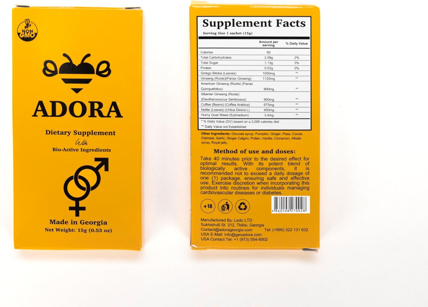 Royal Jelly for Men – Fast-Acting Energy and Stamina-Gel – for-Enhanced-Performance with All Natural Extracts – 15G-Jelly