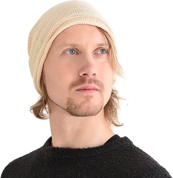 CHARM Silk Beanie Hat for Men and Women | Slouchy, Oversized, Chemo Hat, For Sensitive Skin