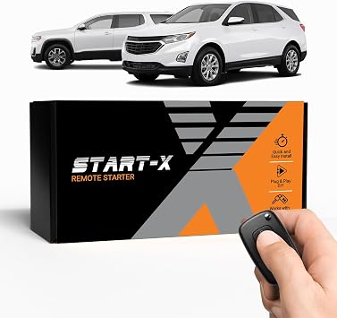 Start-X Remote Starter Kit for Chevy Equinox/Traverse/GMC Terrain 2018, 2019, 2020, 2021, 2022, 2023, 2024 & GMC Acadia 2017-24 Vehicles | Push-to-Start Ignition | Plug & Play Install