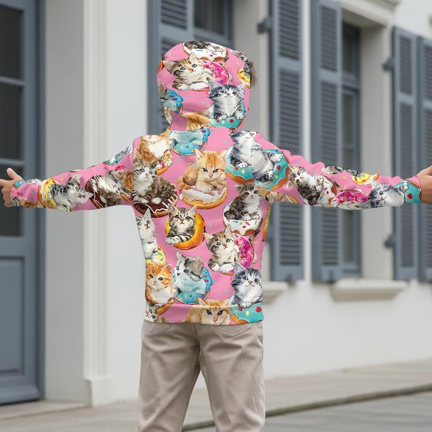 Beauty Collector Girls Cute Hoodies Full Zip Up Sweatshirt with Pockets S-XL
