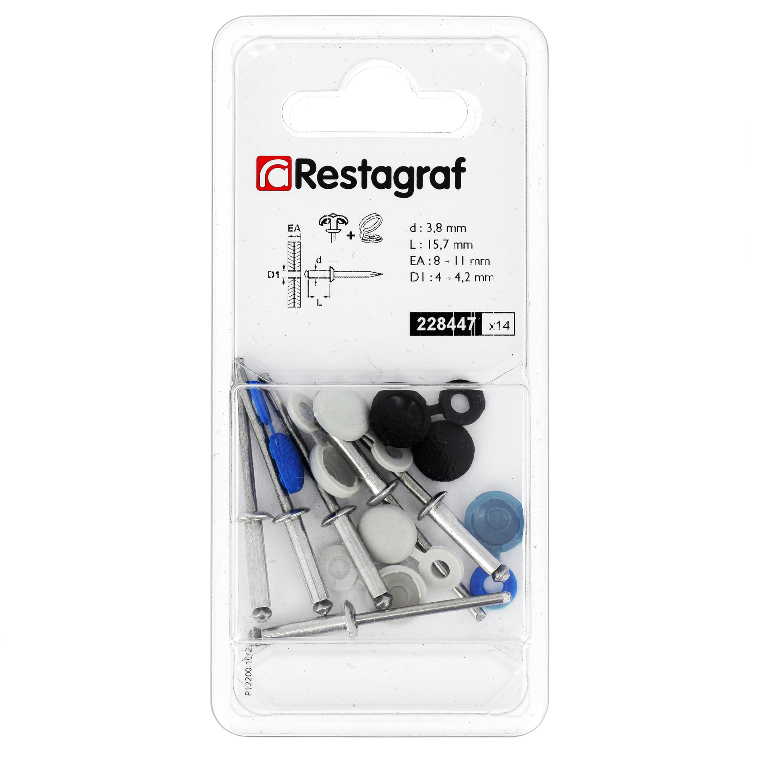 Rivets Pour Plaques D'immatriculation - Blancs (gris Clair) - 30 Pièces - Fixation Solide Et Discrète