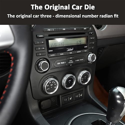 Miniatura 3 de Anillo de ventilación de aire acondicionado de automóvil de aleación de aluminio, apto para Mazda MX-5 RF Miata 2009-2015, anillo de ventilación de