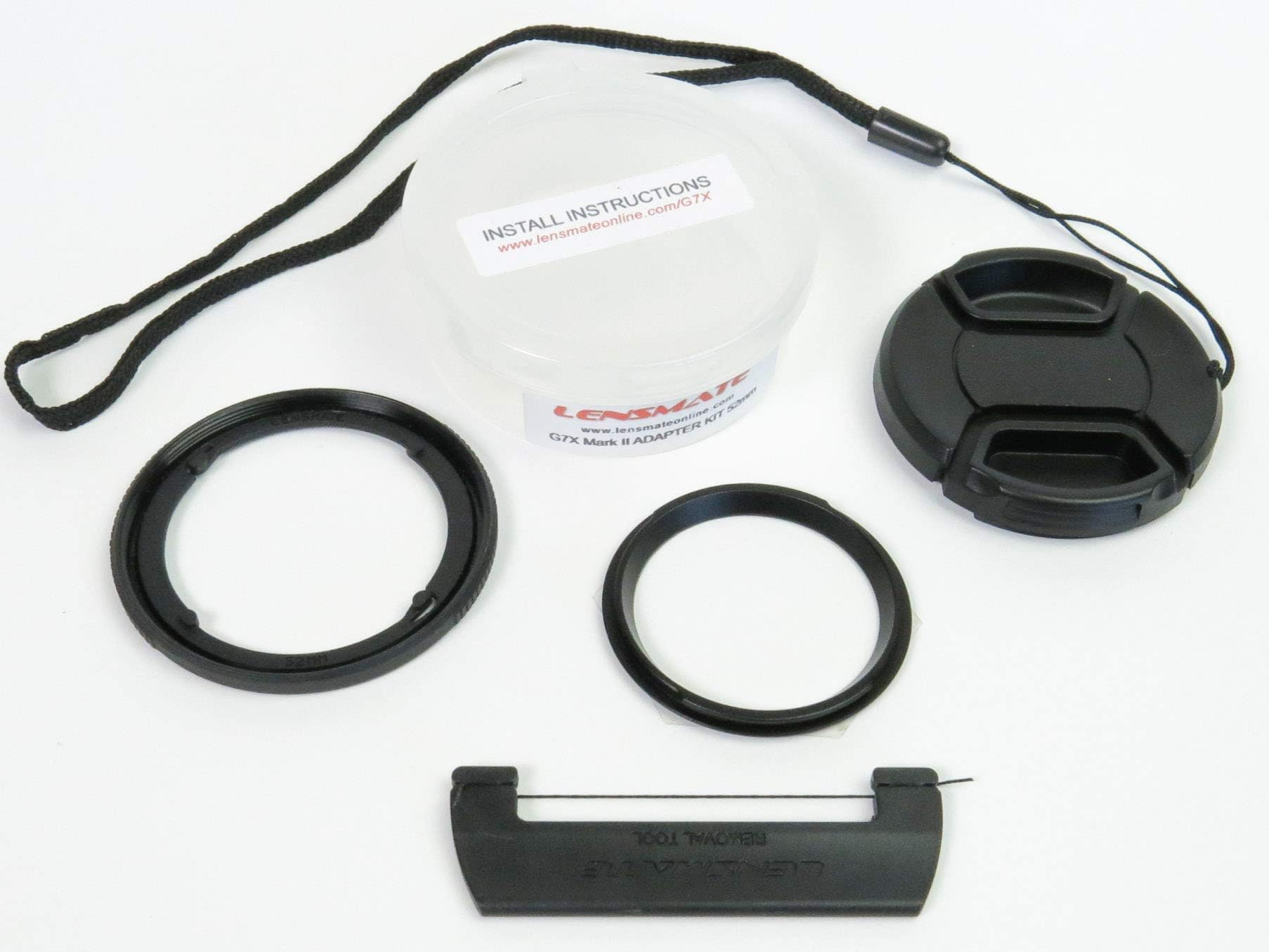 Lensmate Quick-Change Filter Adapter Kit for Canon G7X Mark II & G7X (also fits G5X) - 52mm