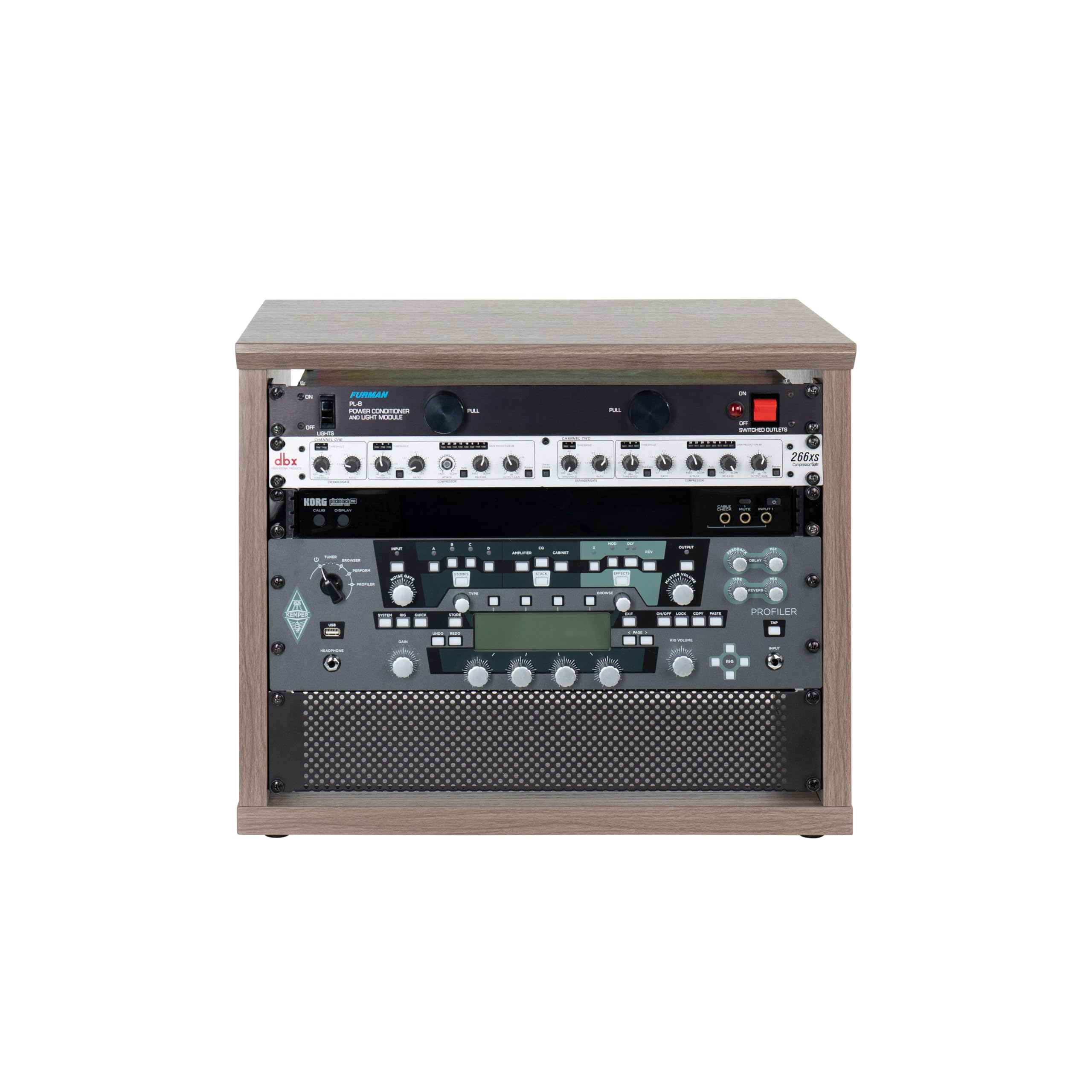Gator Frameworks GFW-ELITERK-8U-GRY Serie Elite Mobili Desktop