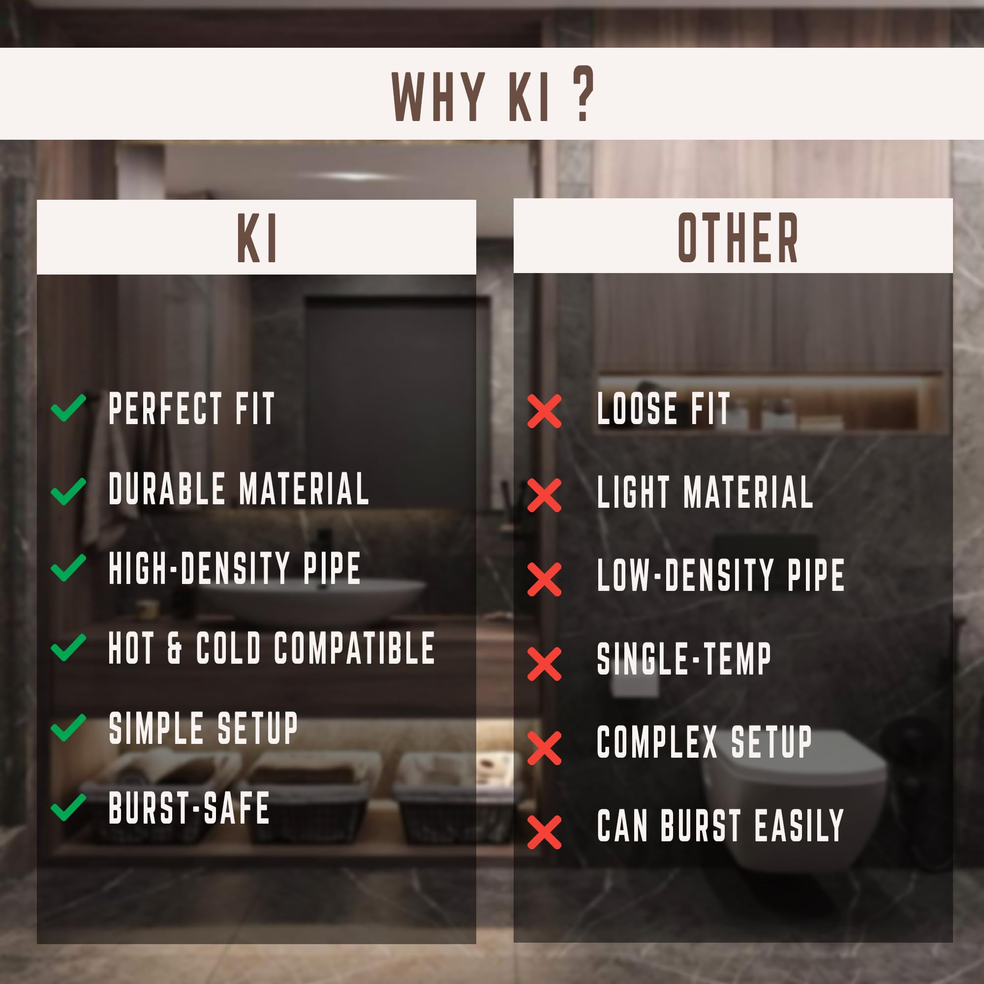 KI® 1/2 Inch Brass Chrome Plated CP Tee | Internal Threaded 3-Way Pipe Fitting | Heavy-Duty Plumbing Connector for Water Supply Lines | Durable Brass Tee Joint for Bathroom, Kitchen & Utility Plumbing 4