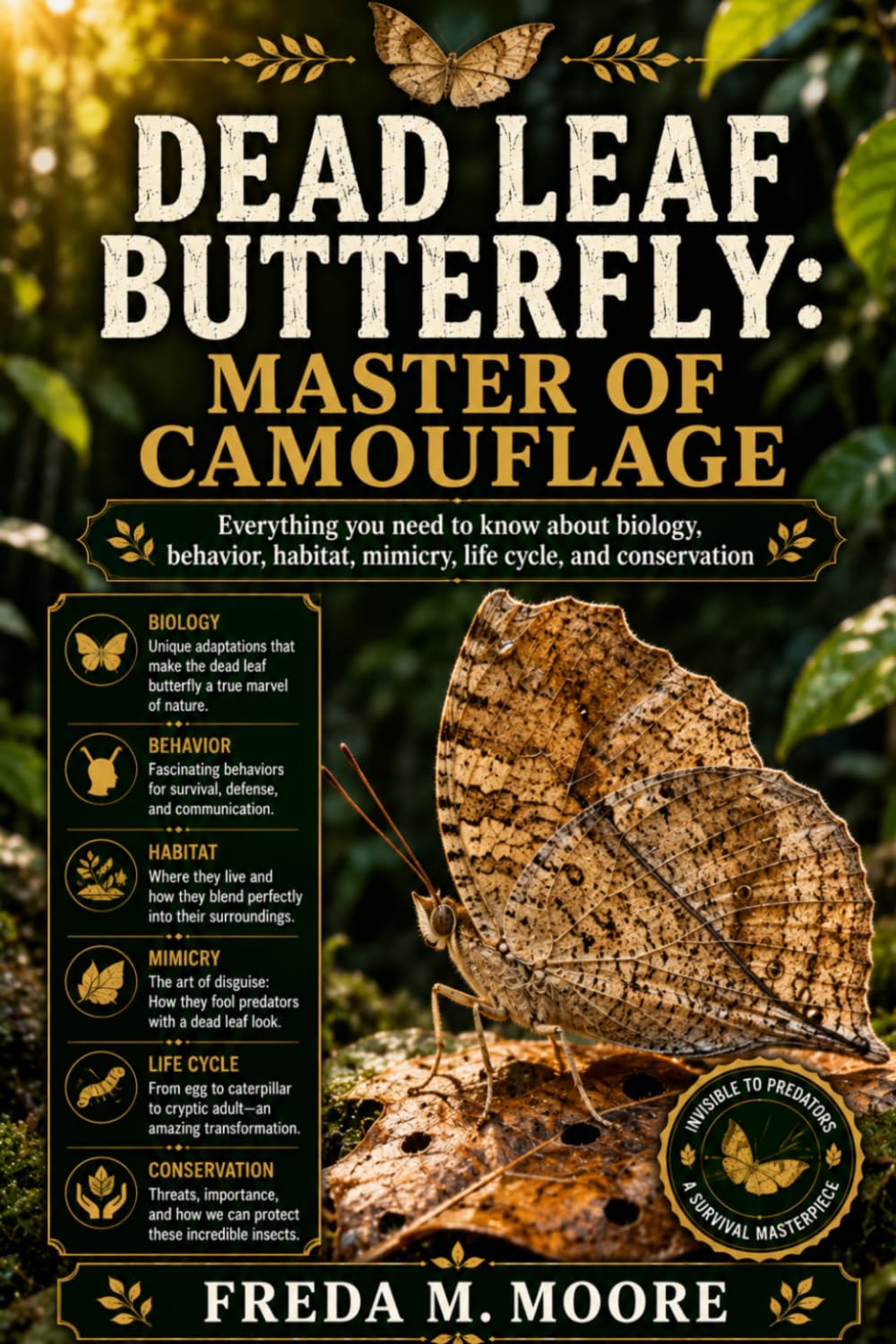 DEAD LEAF BUTTERFLY: MASTER OF CAMOUFLAGE: Everything you need to know about biology, behavior, habitat, mimicry, life cycle, and conservation