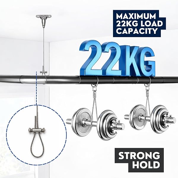Supporto Da Soffitto Per Asta Doccia, 2 Pezzi, Supporto Per Bastone Tenda A Forma Di L E A Forma Di U, Altezza Regolabile Fino A 150 Cm, Robusto Supporto In Acciaio Inossidabile Antiruggine - 5