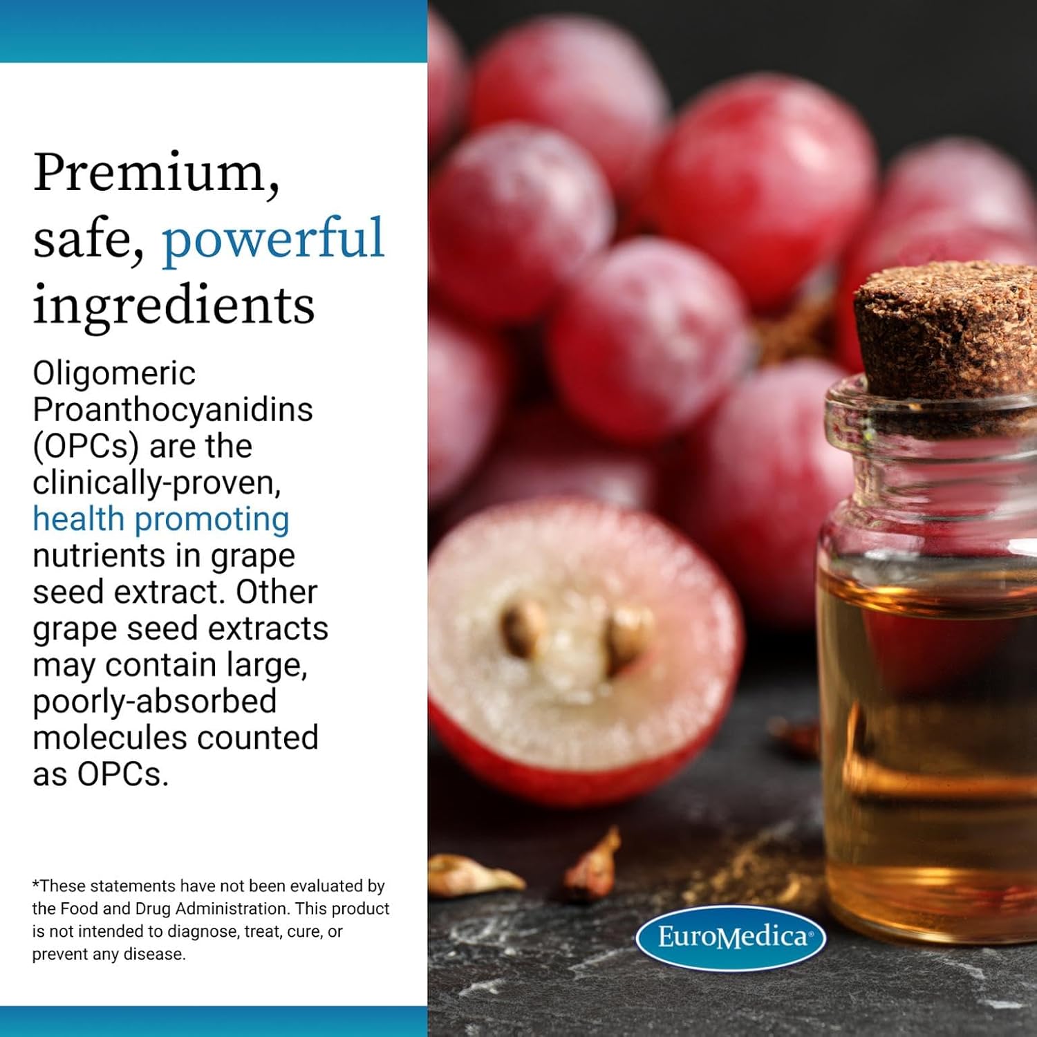 EuroMedica Clinical OPC - Cardiovascular Health & Focus Support Supplement - Dietary Supplement with Grape Seed Extract & Sunflower Lecithin - Immune Support Supplement Formula - 60 Softgels - Image 5