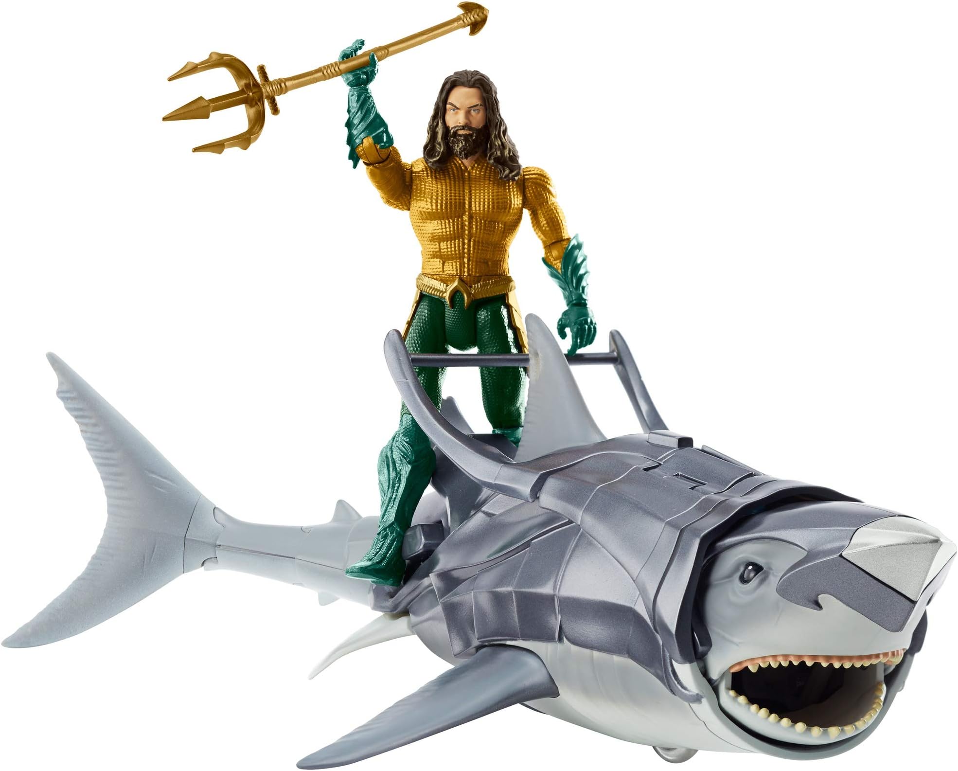 Aquaman & Warrior Shark 6-inch Figure & Creature Pack, DC comics, toys for three years +