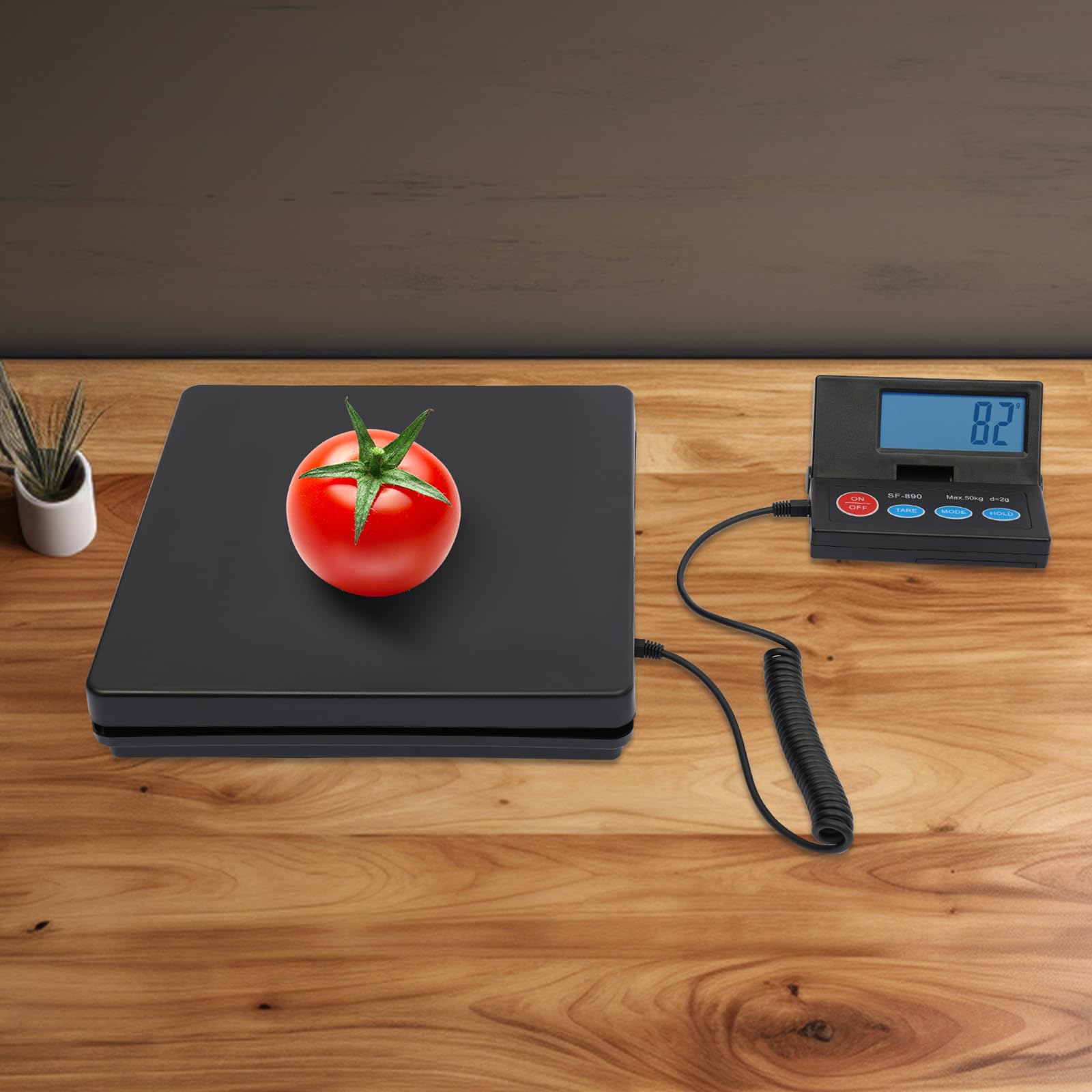 Balance électronique pour colis 50 kg avec écran externe noir