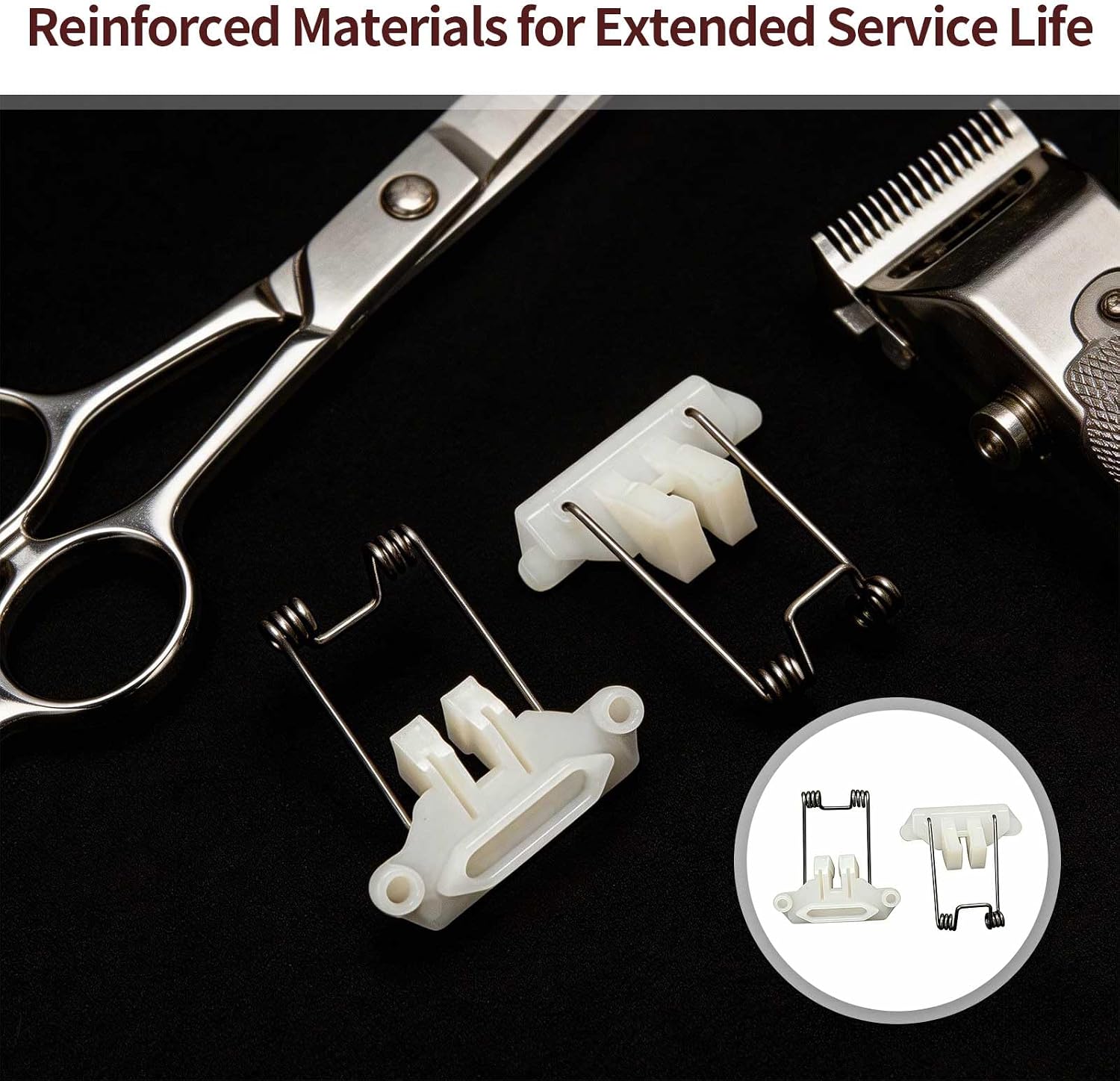 2 Sets Hair Clippers Spring Tension and Cam Follower Swing Head