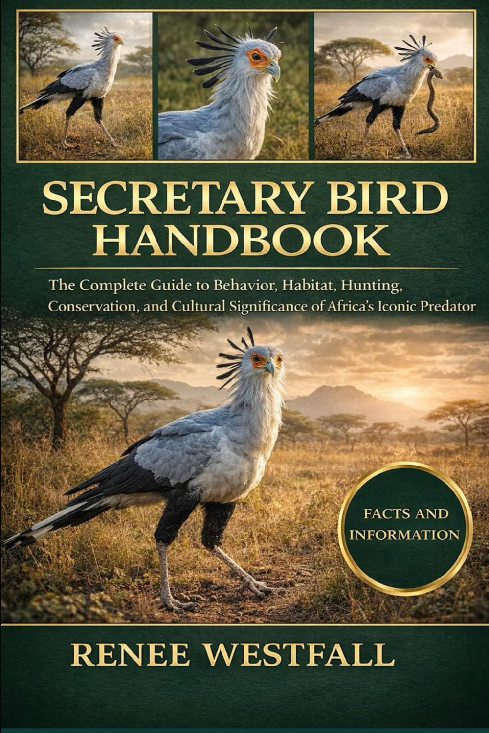 SECRETARY BIRD HANDBOOK: The Complete Guide to Behavior, Habitat, Hunting, Conservation, and Cultural Significance of Africa’s Iconic Predator.