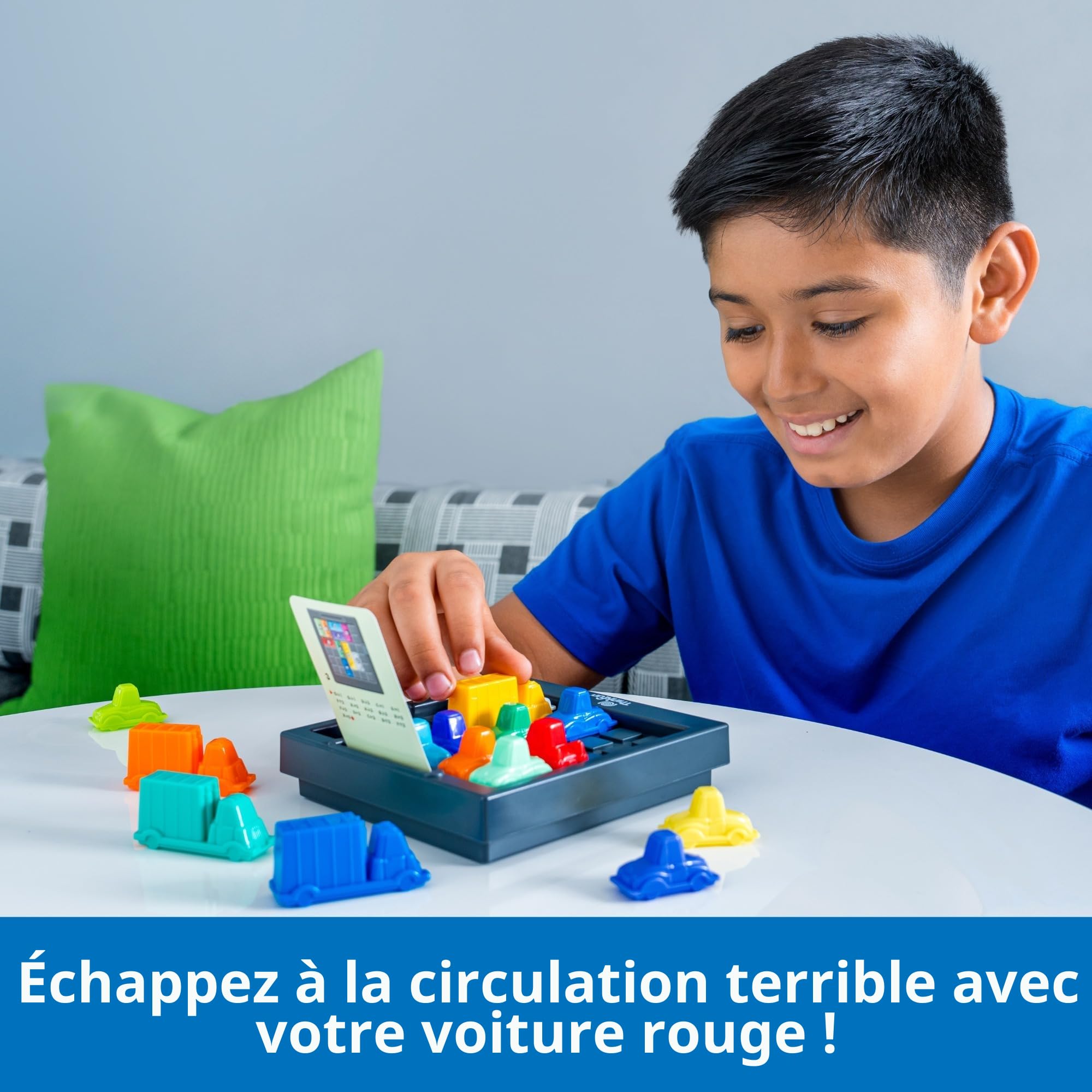 ThinkFun Rush Hour (édition 2025) — Jeu de Puzzle Traffic Jam Logic avec 40 défis, Casse-tête STEM pour Enfants de 8 Ans et Plus et Adultes, adapté aux Voyages