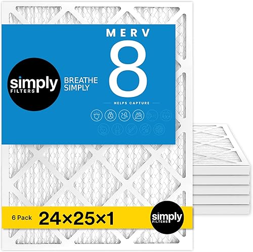 Miniatura 54 de Simply Filtro de aire de 12 x 24 x 1, MERV 8, paquete de 6, para horno de aire acondicionado y HVAC (tamaño real: 11.75 x 23.75 x 0.75 pulgadas)