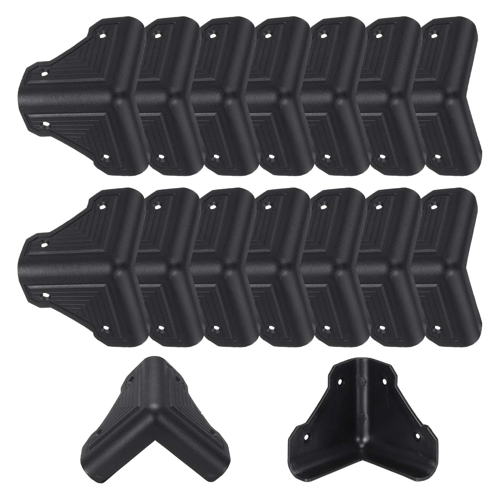 Muiltvoe 8 Pcs Speaker Cabinet Corners Protector 78x78x75mm Plastic Stackable Guard Wrap Angle Case Edge Box Protection for Stage DJ o Sound Case