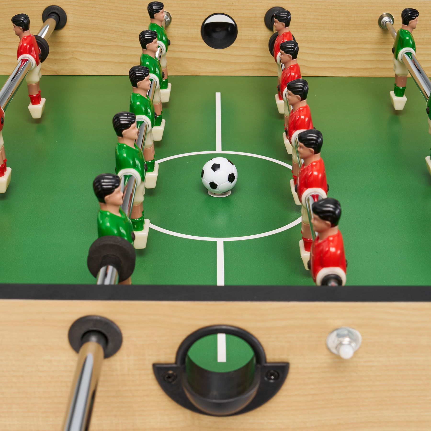 KANGUI Babyfoot Enfant Aspect Bois – 22 Joueurs et Barres Télescopiques