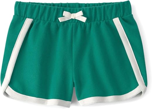 Carter's Girl French Terry Athletic Shorts | Soft Elastic Waist Casual Play Shorts